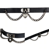 Black Heart Chain Collar | Angel Clothing