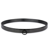 Echt etNox Story of O Black Steel Ring Fetish Choker | Angel Clothing