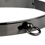 Echt etNox Story of O Black Steel Ring Fetish Choker | Angel Clothing