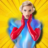 LATE-X Red Latex Gloves | Angel Clothing