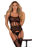 Livia Corsetti Sobren Bodystocking Black | Angel Clothing