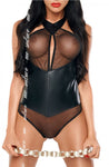 Me Seduce Imane Bodysuit Black | Angel Clothing