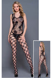 Music Legs Bodystocking 1823 | Angel Clothing