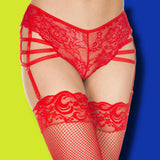 Music Legs Lace Garter Panty | Angel Clothing