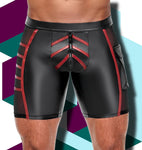 NEK Black and Red Shorts | Angel Clothing