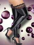 Noir Handmade Plus Size Thigh High Stockings | Angel Clothing