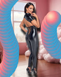 Noir Handmade Powerwetlook Catsuit | Angel Clothing