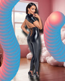 Noir Handmade Powerwetlook Catsuit | Angel Clothing