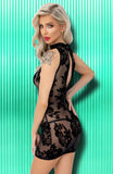 Noir Handmade Short Mesh Dress (XL) | Angel Clothing