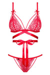 Obsessive Lovlea Red Lingerie Set (L/XL) | Angel Clothing