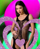Passion Bodystocking BS072 Black | Angel Clothing