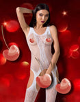 Passion Bodystocking BS072 White | Angel Clothing