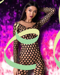 Passion Bodystocking BS077 Black | Angel Clothing