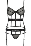 Passion Kyouka Corset Black | Angel Clothing