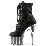 Pleaser ADORE 1020G Boots Black Glitter | Angel Clothing