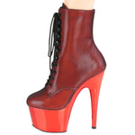 Pleaser ADORE 1020HFN Red Boots | Angel Clothing