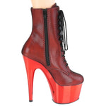 Pleaser ADORE 1020HFN Red Boots | Angel Clothing