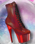 Pleaser ADORE 1020HFN Red Boots | Angel Clothing