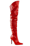 Pleaser CLASSIQUE 3011 Boots Red | Angel Clothing