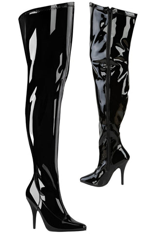 Pleaser Pink Label SEDUCE-3000WC Boots WIDE CALF | Angel Clothing