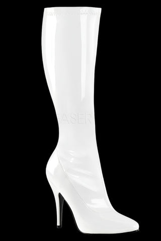 Pleaser SEDUCE-2000 Boots White | Angel Clothing
