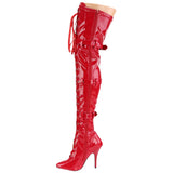 Pleaser SEDUCE-3028 Boots Red | Angel Clothing