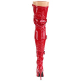 Pleaser SEDUCE-3028 Boots Red | Angel Clothing