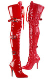 Pleaser SEDUCE-3028 Boots Red | Angel Clothing