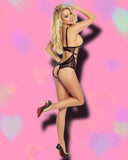 Provocative Body Ouvert Chaines Black (L/XL) | Angel Clothing