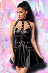 Saresia Flared Wetlook Dress | Angel Clothing