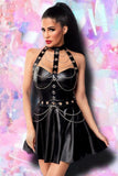 Saresia Flared Wetlook Dress (XS, XL) | Angel Clothing