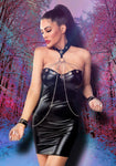 Saresia Wetlook Mini Dress | Angel Clothing
