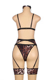YesX Leopard Print Lingerie Set | Angel Clothing