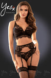 YesX Lingerie Set Black | Angel Clothing