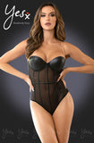 YesX Glam Bodysuit Black | Angel Clothing