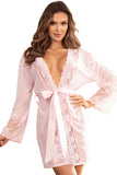 YesX Open Back Dressing Gown Pink | Angel Clothing