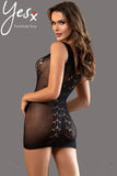 YesX Black Mesh Dress | Angel Clothing