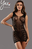 YesX Black Mesh Dress | Angel Clothing