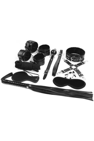 Bondage Kit 10 Piece Black