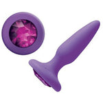 Mini Rainbow Gem Butt Plug Purple - Fetshop