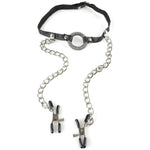 Fetish Fantasy O-Ring Gag Nipple Clamps - Fetshop