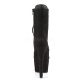Pleaser Black Faux Suede ADORE-1020FS Boots