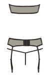 Abierta Fina Suspender Set with Rhinestones