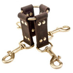 Bound Nubuck Leather 4 Way Hog Tie