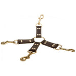 Bound Nubuck Leather 4 Way Hog Tie
