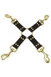 Bound Nubuck Leather 4 Way Hog Tie