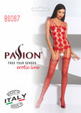 Passion Bodystocking BS067 Red | Angel Clothing