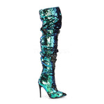 Pleaser COURTLY 3011 Boots Green
