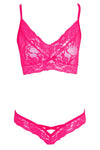 Cottelli Lingerie Pink Bra Set (S/M, L/XL) | Angel Clothing