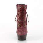 Pleaser DELIGHT 600TL 02 Boots Burgundy
